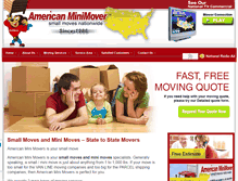 Tablet Screenshot of americanminimover.com